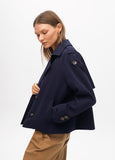 Short Sarga Double-Breasted Trench