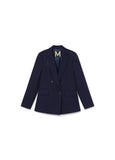 Knit Blazer with Shoulder Strass Detail