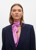Knit Blazer with Shoulder Strass Detail