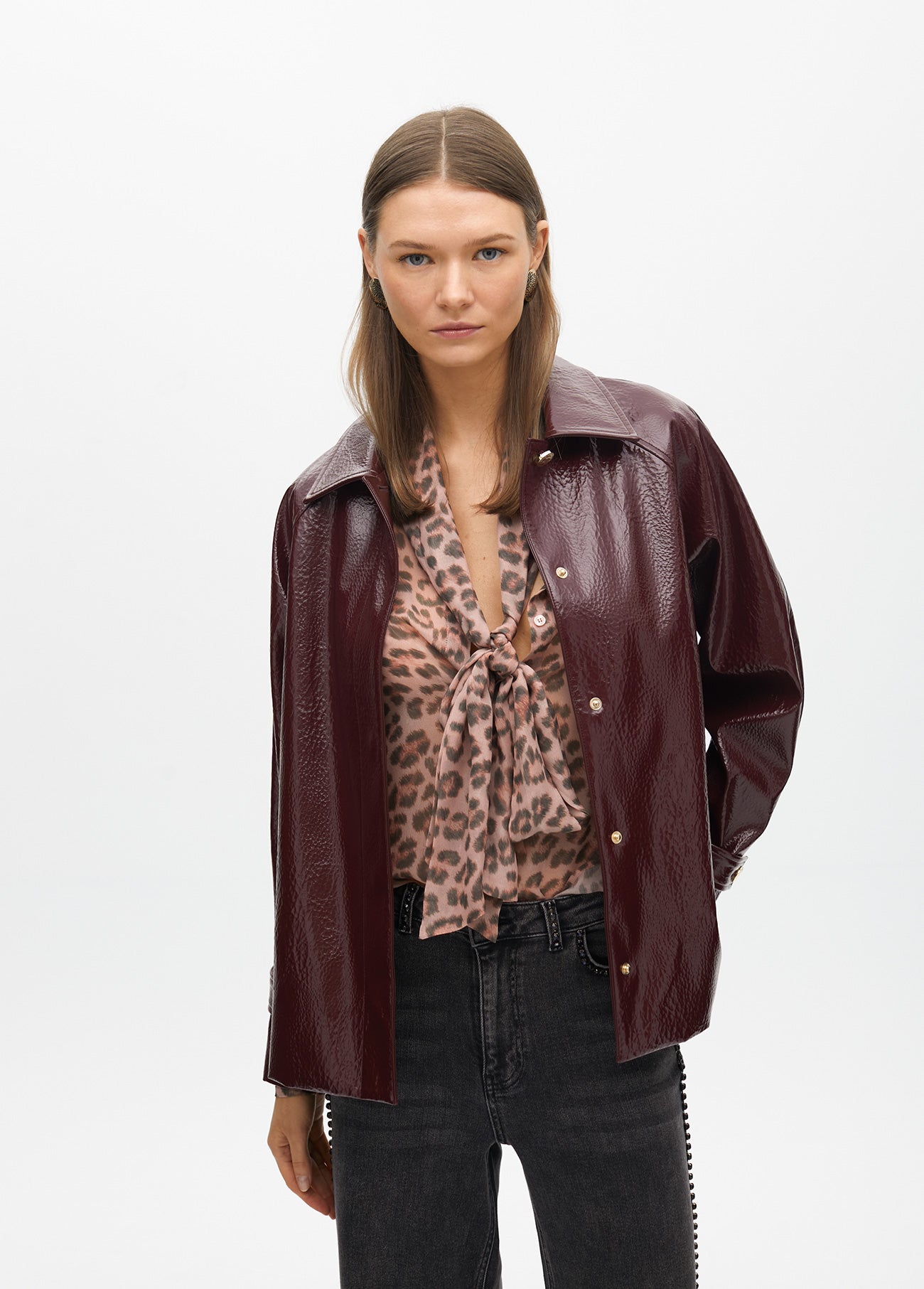 Patent Effect Straight Jacket