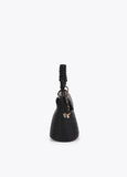 Woven Effect Faux Leather Crossbody Bag