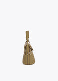 Woven Effect Faux Leather Crossbody Bag