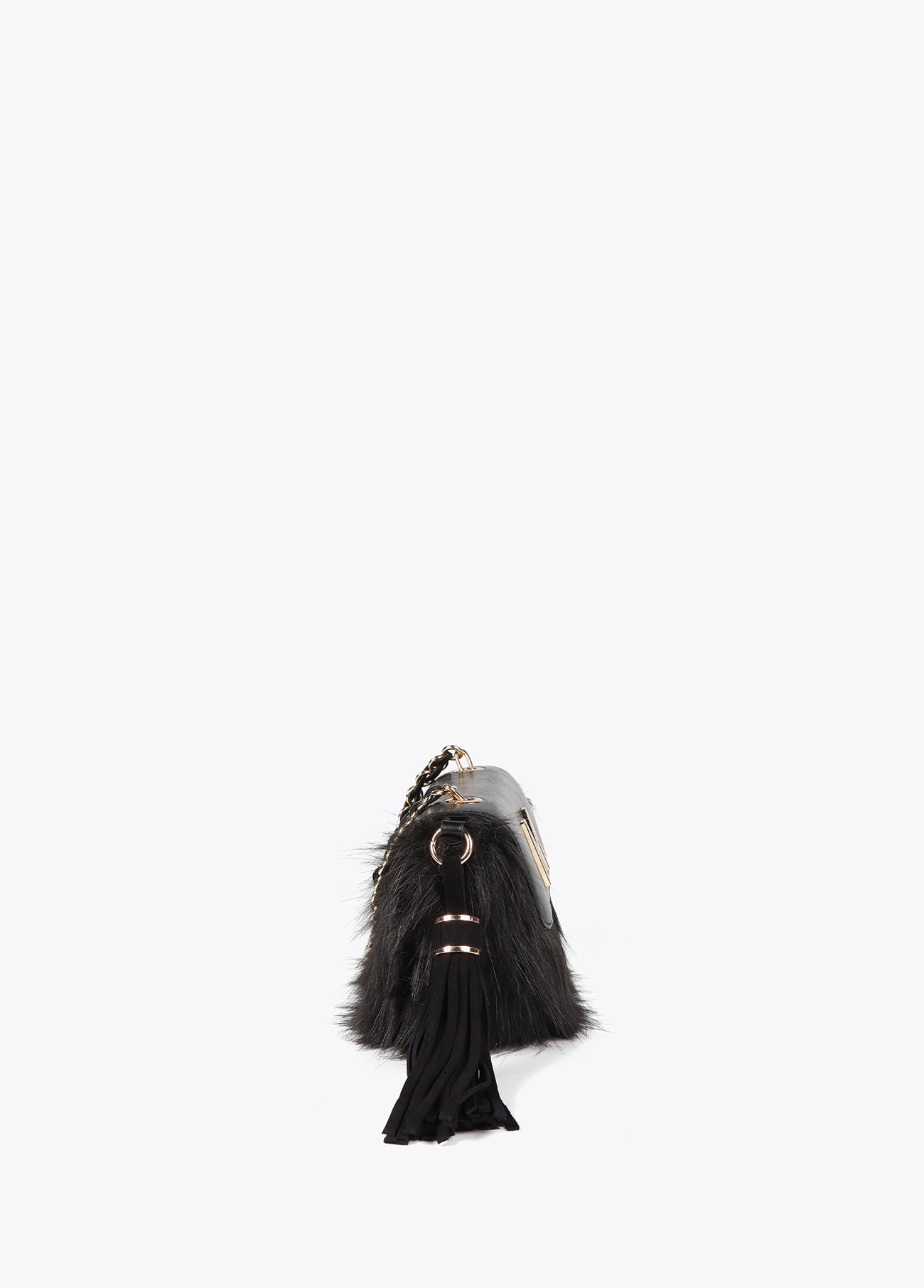 Faux Fur Flap Crossbody