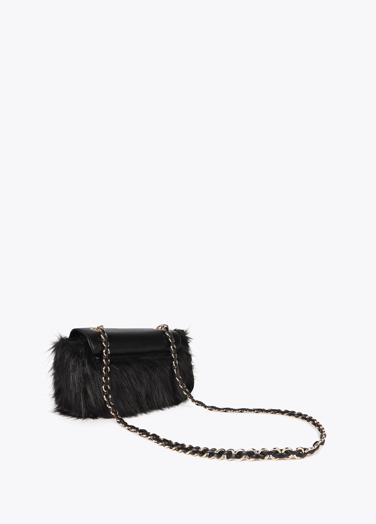 Faux Fur Flap Crossbody