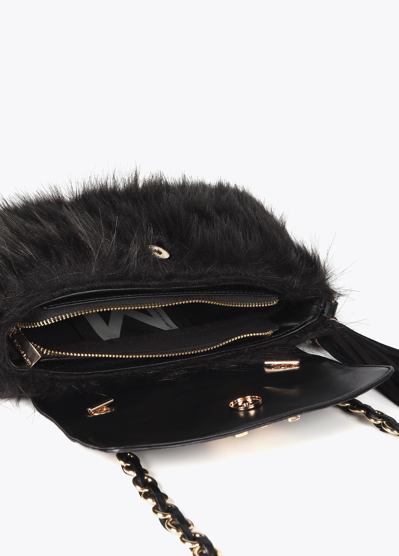 Faux Fur Flap Crossbody
