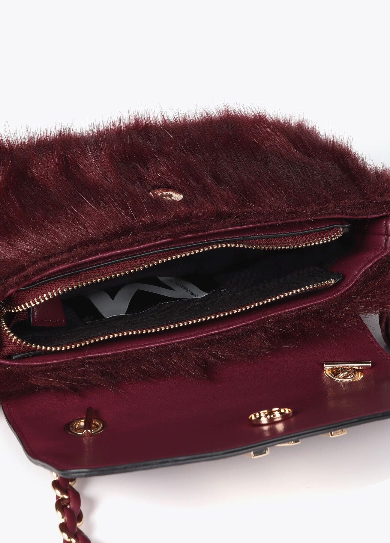 Faux Fur Flap Crossbody