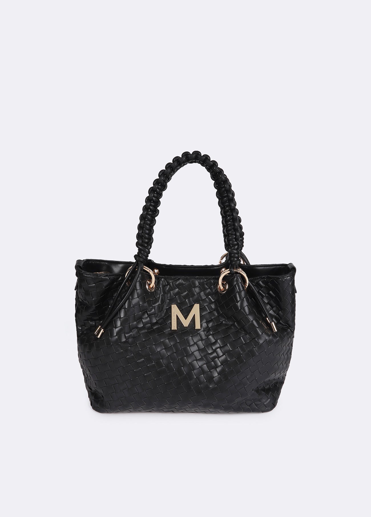 Braided Faux Leather Shopper