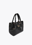 Braided Faux Leather Shopper