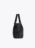 Braided Faux Leather Shopper