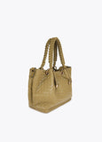 Braided Faux Leather Shopper