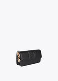 Embossed Faux Leather Baguette Crossbody