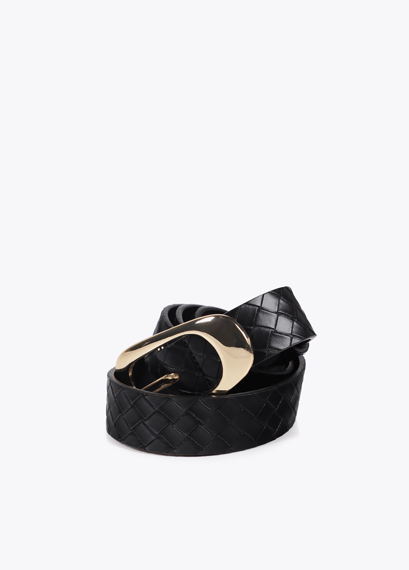 Braided Faux Leather Belt