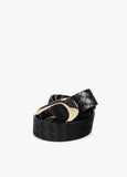 Braided Faux Leather Belt