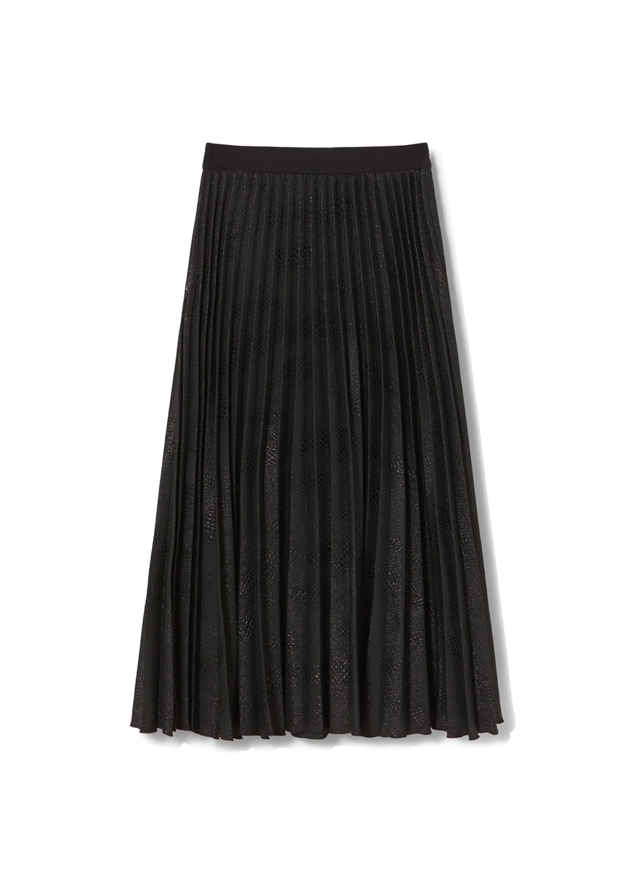 Pleated Midi Skirt Animal Print