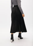 Pleated Midi Skirt Animal Print