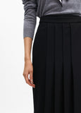 Midi skirt pleats