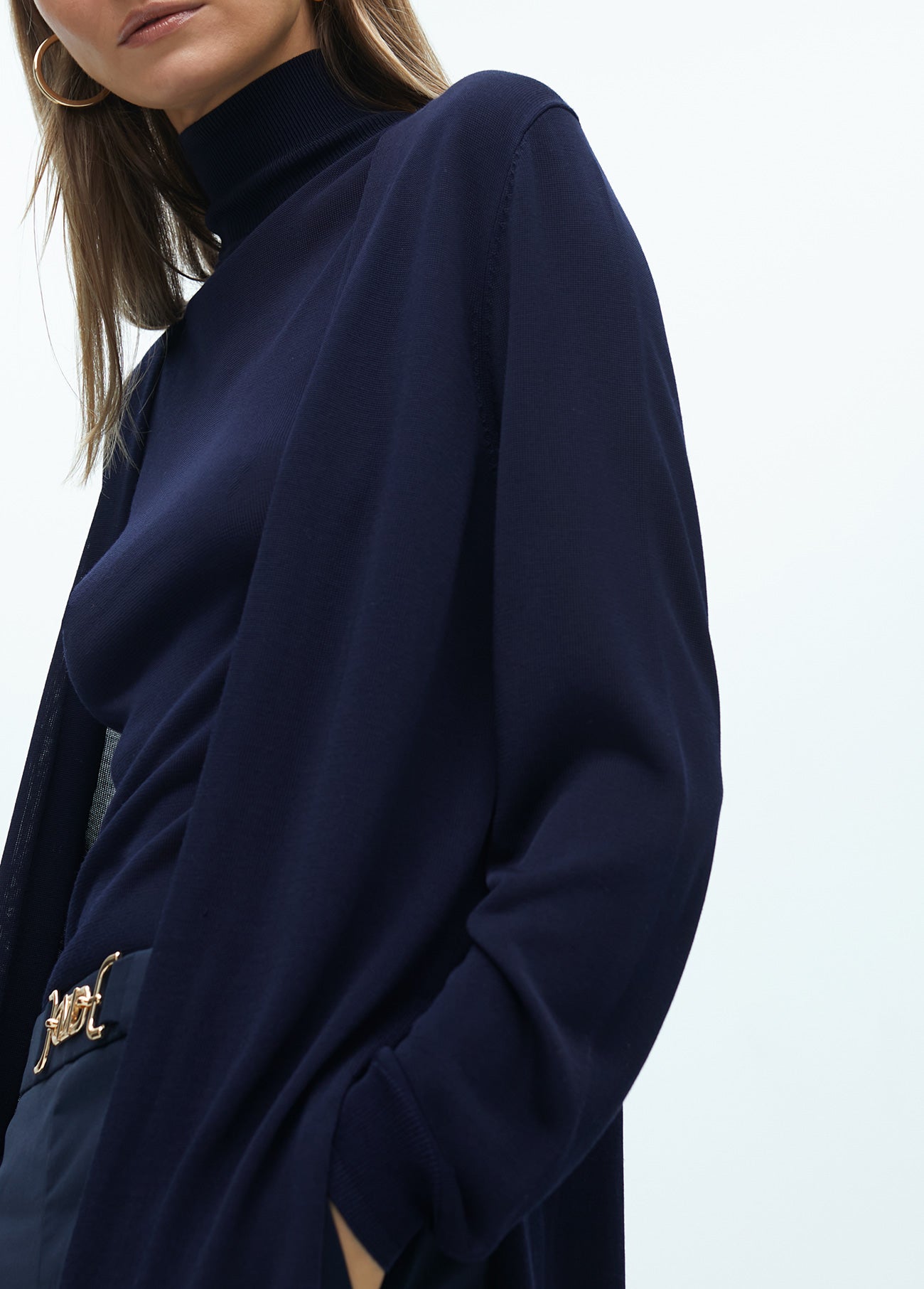 Long Cardigan with Side Slits
