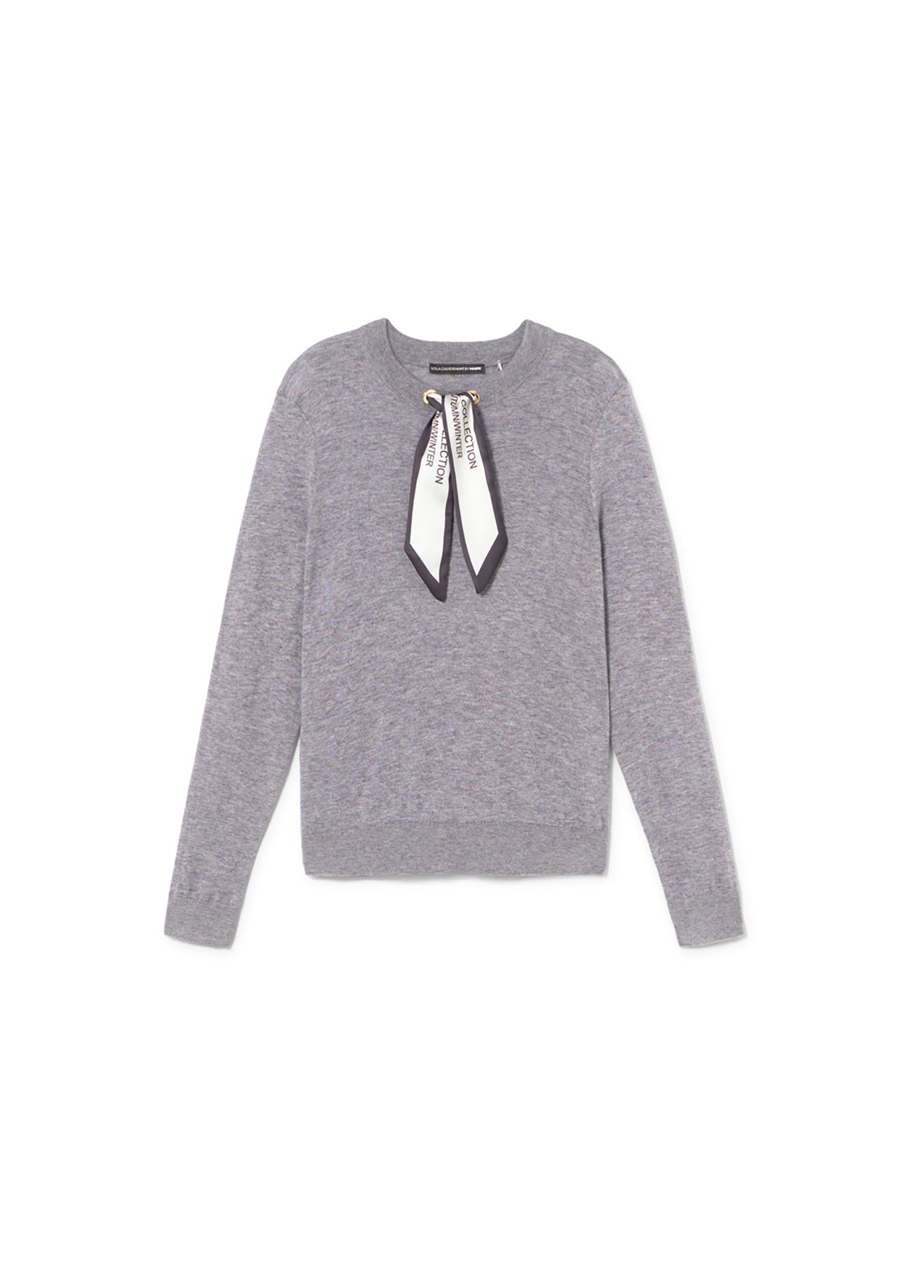 Sweater with Neck Scarf