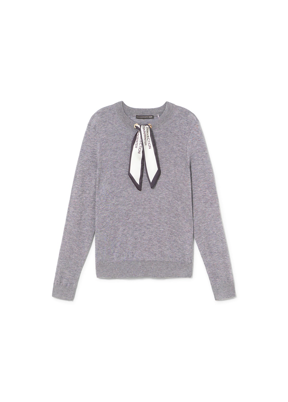 Sweater with Neck Scarf