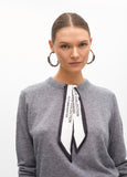 Sweater with Neck Scarf