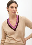 Bicolor Neck Sweater