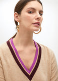 Bicolor Neck Sweater