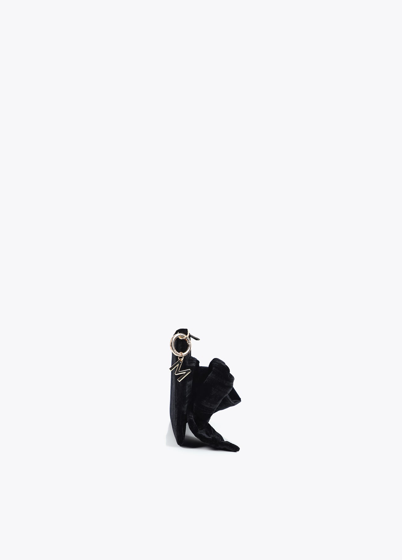 Velvet Handbag with Front Bow