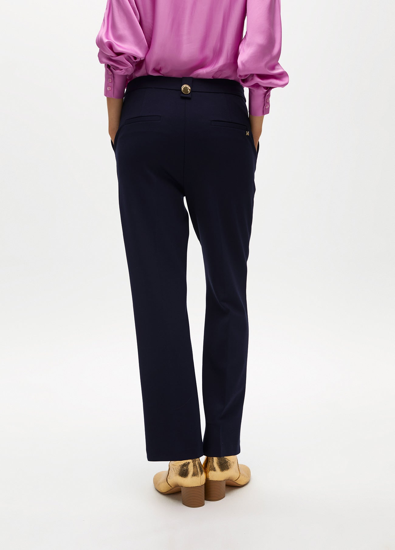 Knit Pants with Buttons