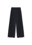 Wideleg pleated trousers