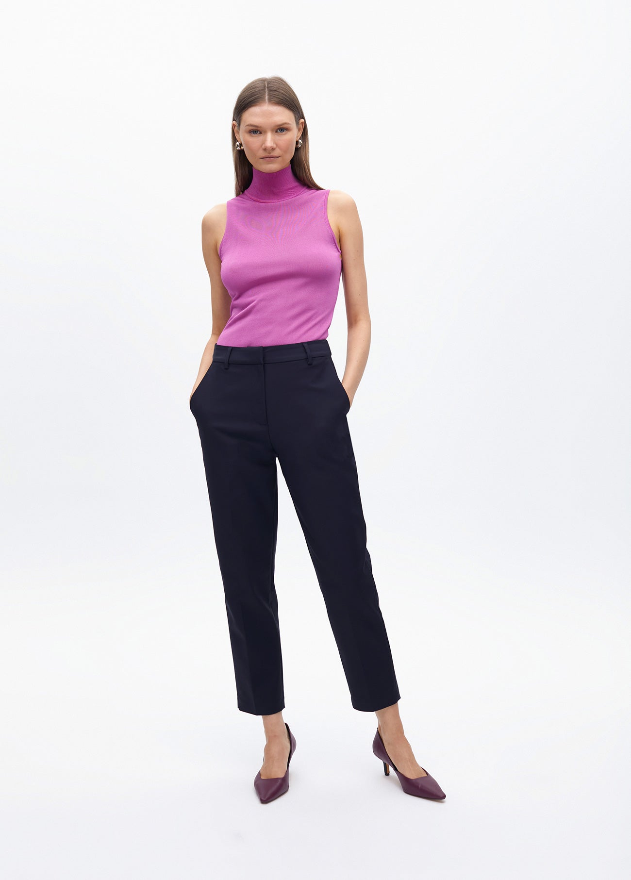 Chino Pants with Logo Elastic and Strass