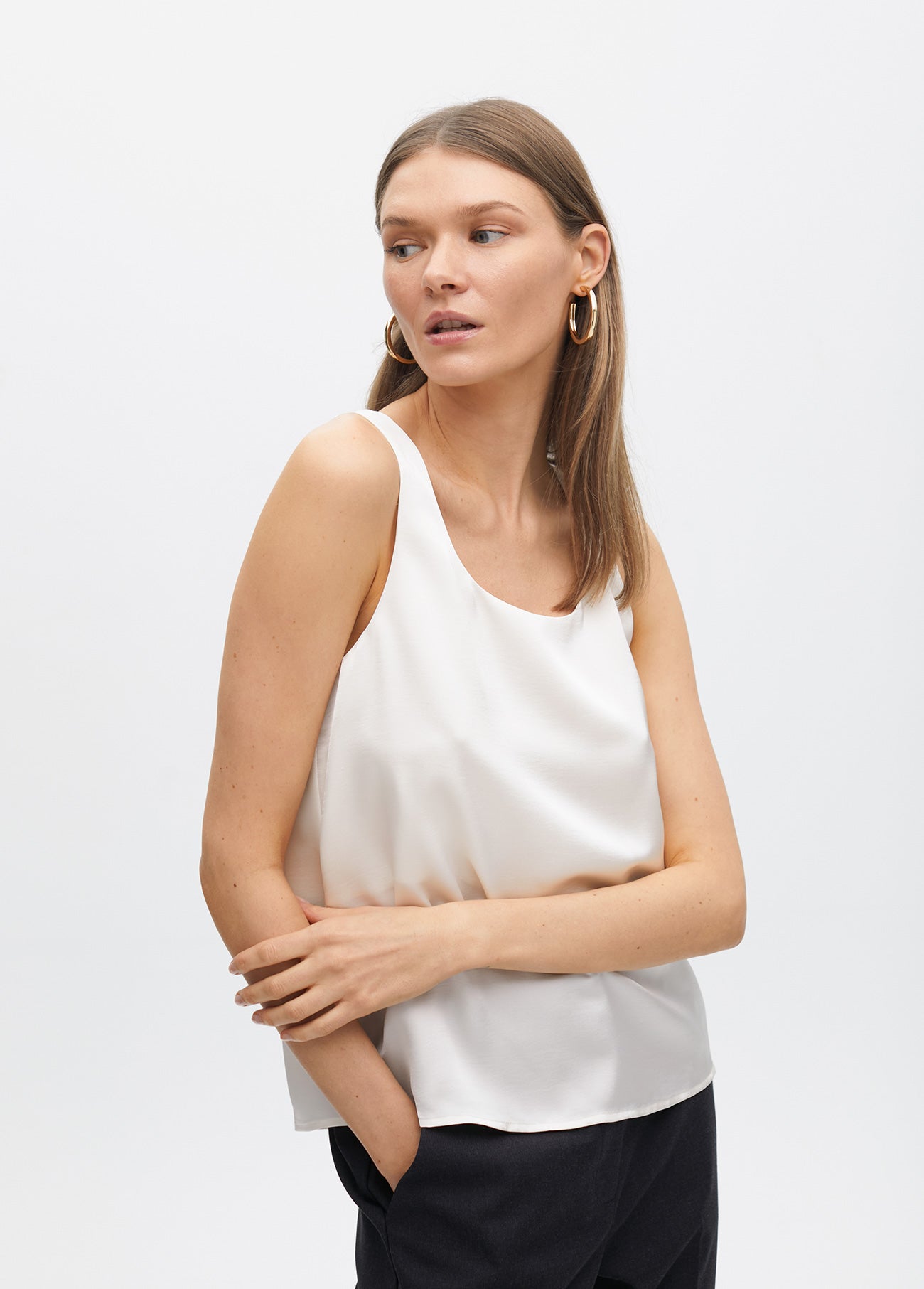 Basic Wide Strap Top
