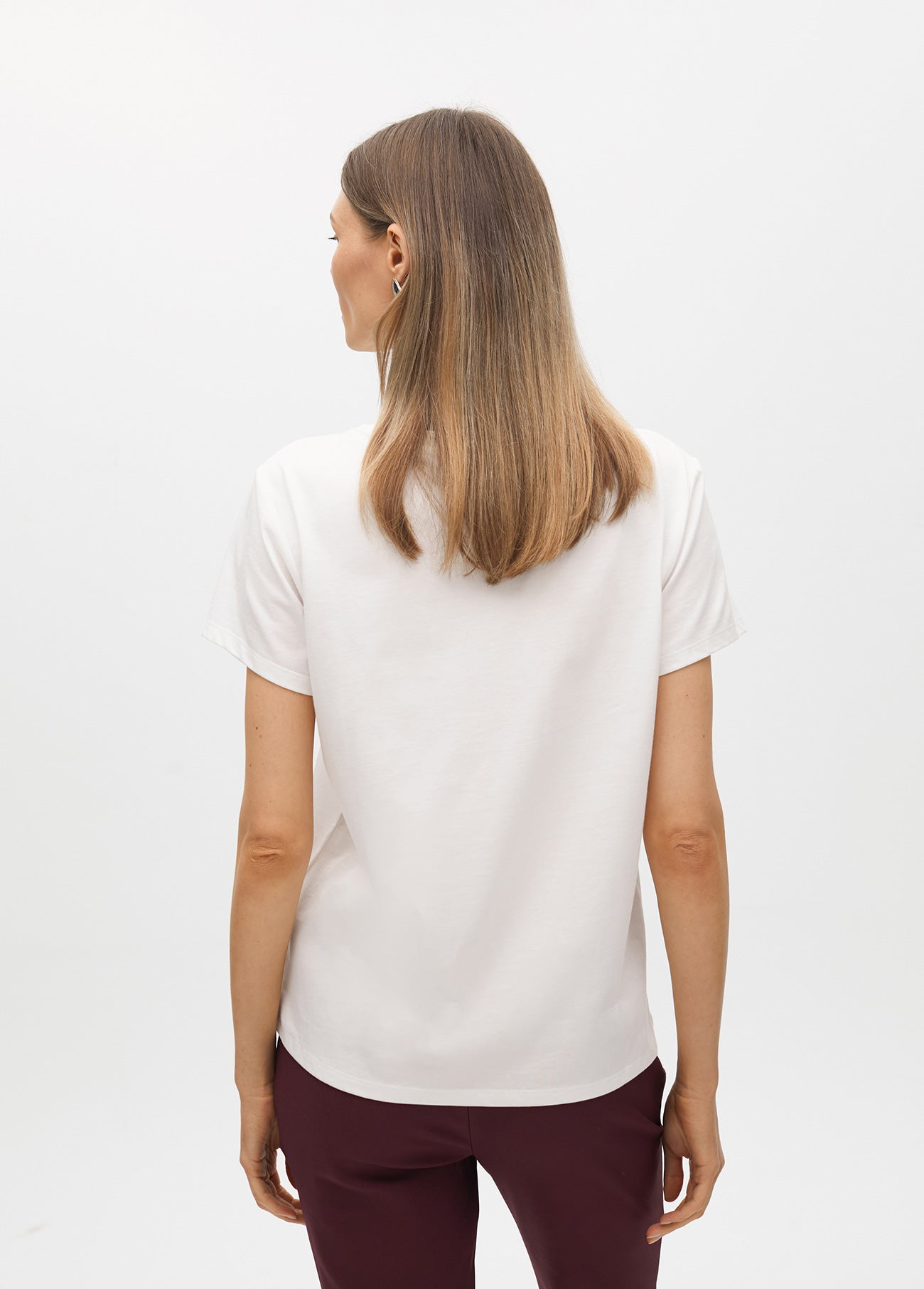 Short Sleeve Positional Print T-Shirt