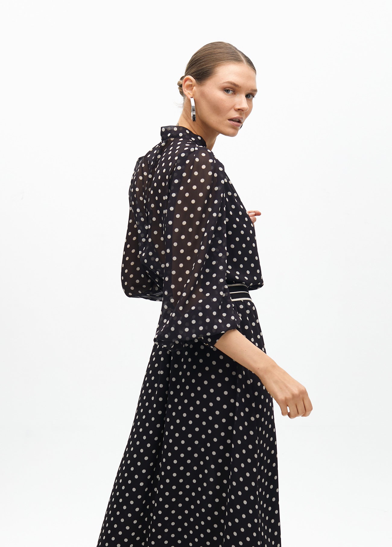 Long Polka Dot Dress