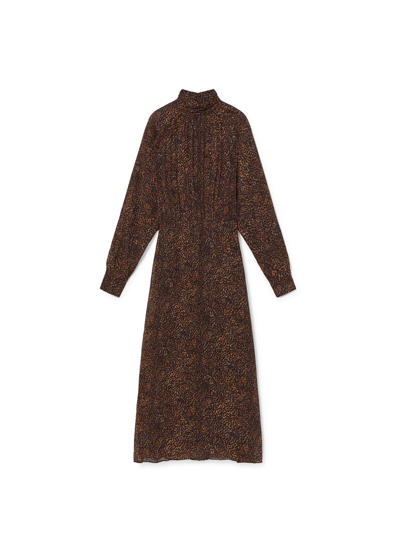 Animal Print High Neck Dress