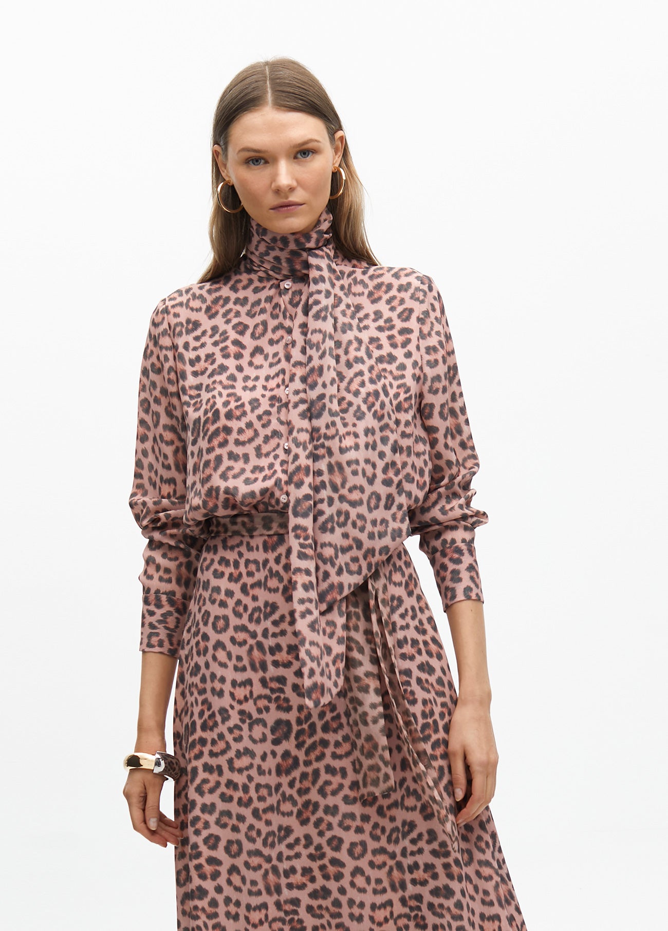 Animal Print Tie Dress