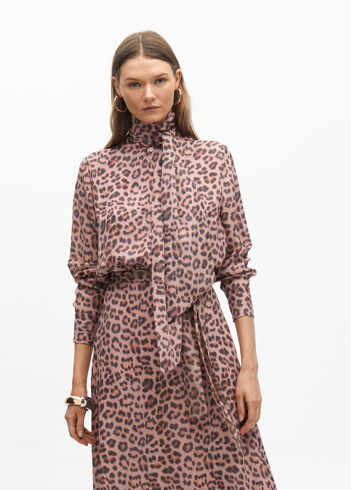 Animal Print Tie Dress