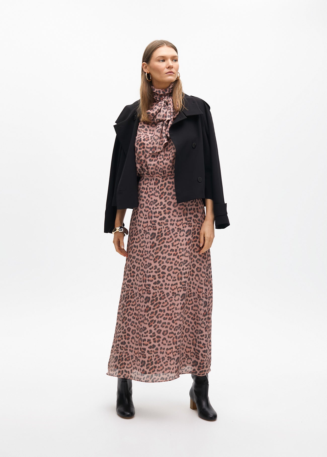 Animal Print Tie Dress