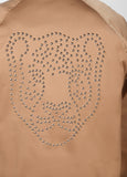 mf2602020-Satin bomber jacket with detachable fur-Beige