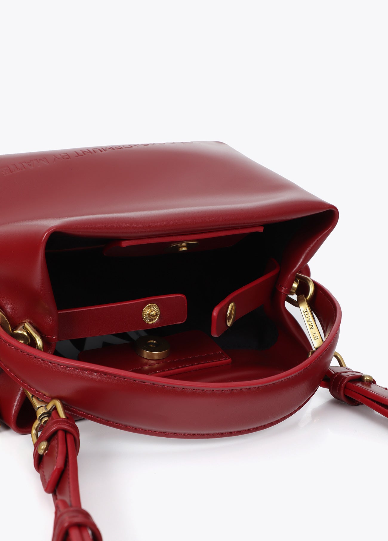 mf2604009-Small leather-effect shoulder bag-Red