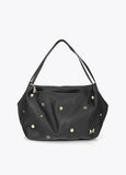 mf2604016-Multi-studded leather effect shopper-Black