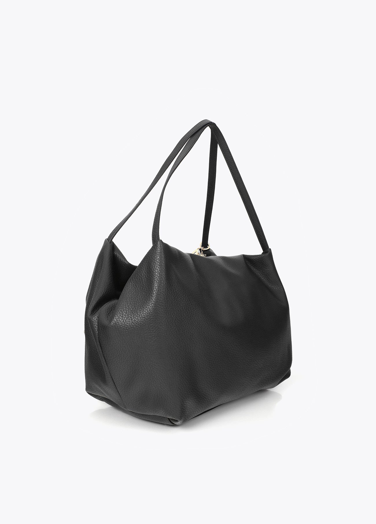 mf2604016-Multi-studded leather effect shopper-Black