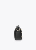 mf2604017-Multi-studded faux leather shoulder bag-Black