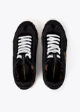 mf2605002-Sneaker with studded motifs combined in different materials and leather-Black-Black