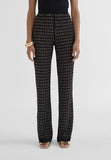 MS2414005-Black-Knit trousers with metal pieces