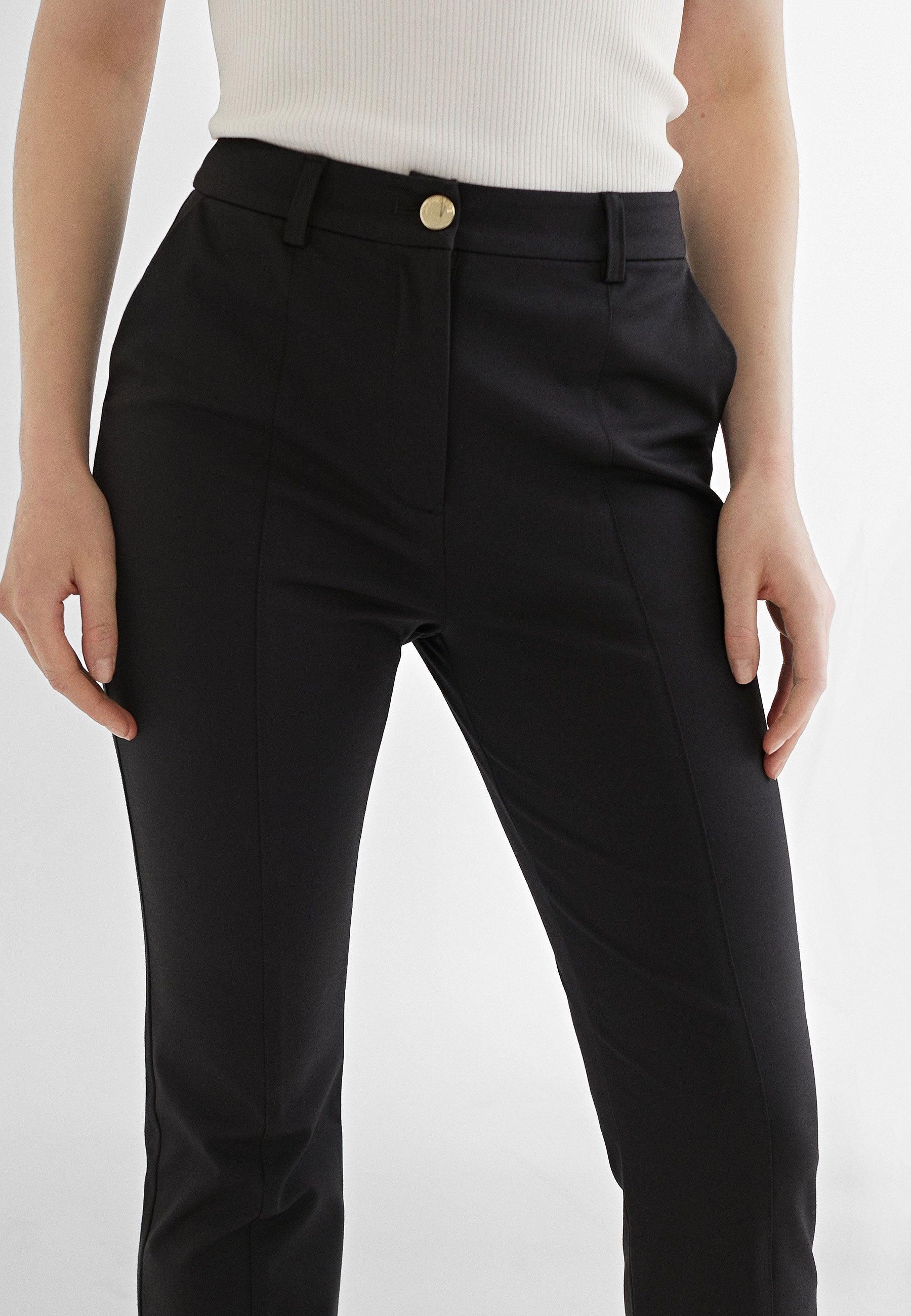 MS2414019-Black-Flared knit trousers