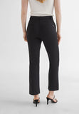 MS2414019-Black-Flared knit trousers