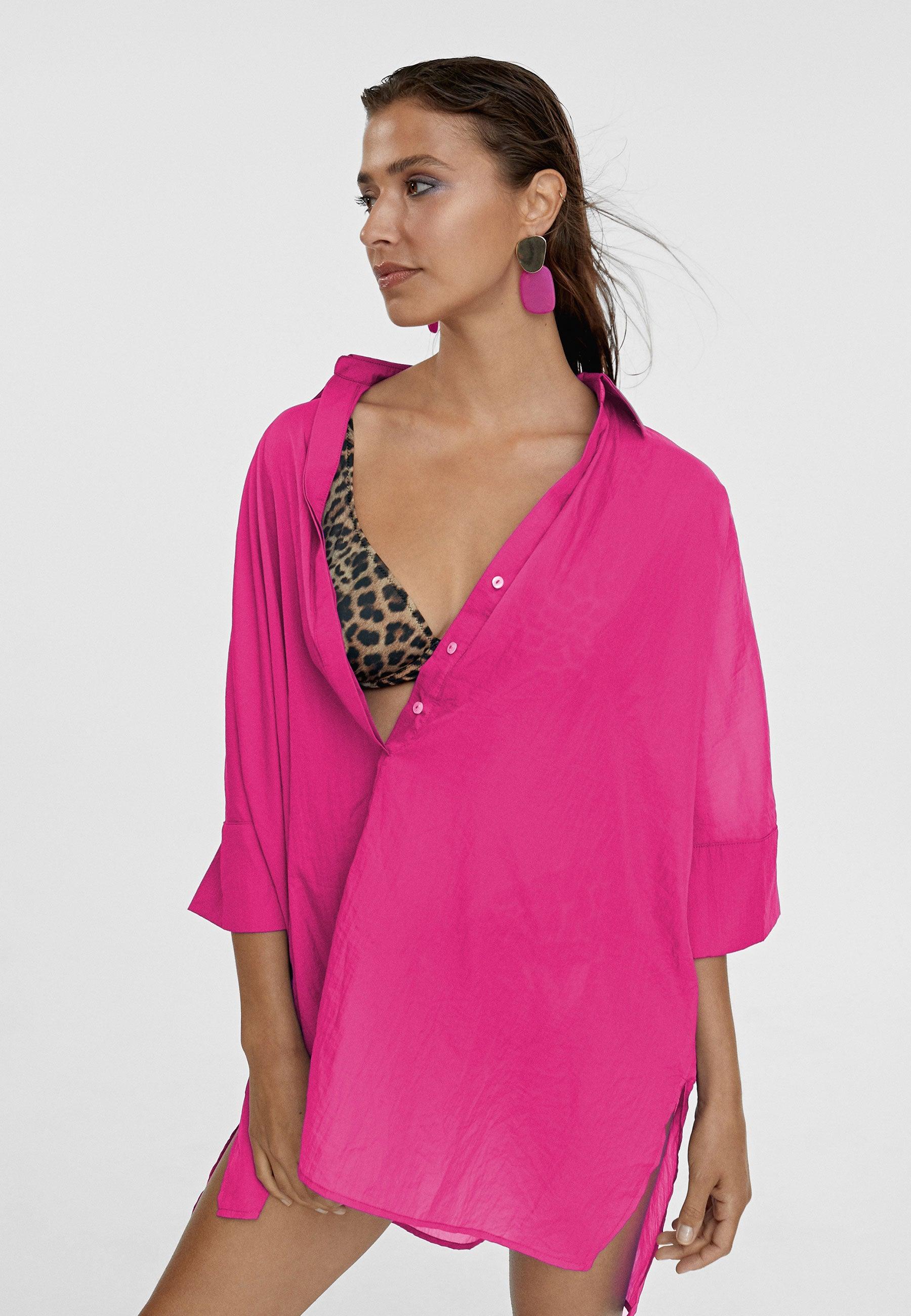 MS2416042-Fuchsia-Short kaftan