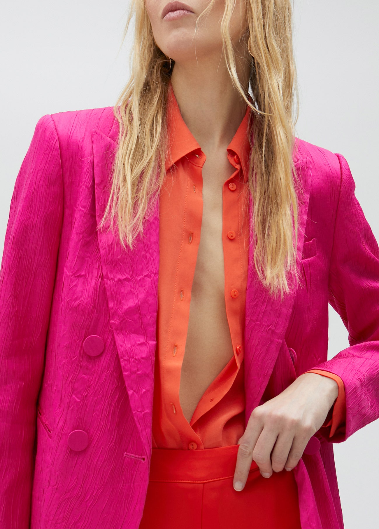 Rough textured blazer
