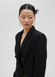 Black cropped blazer