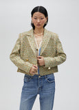 Cropped tweed jacket